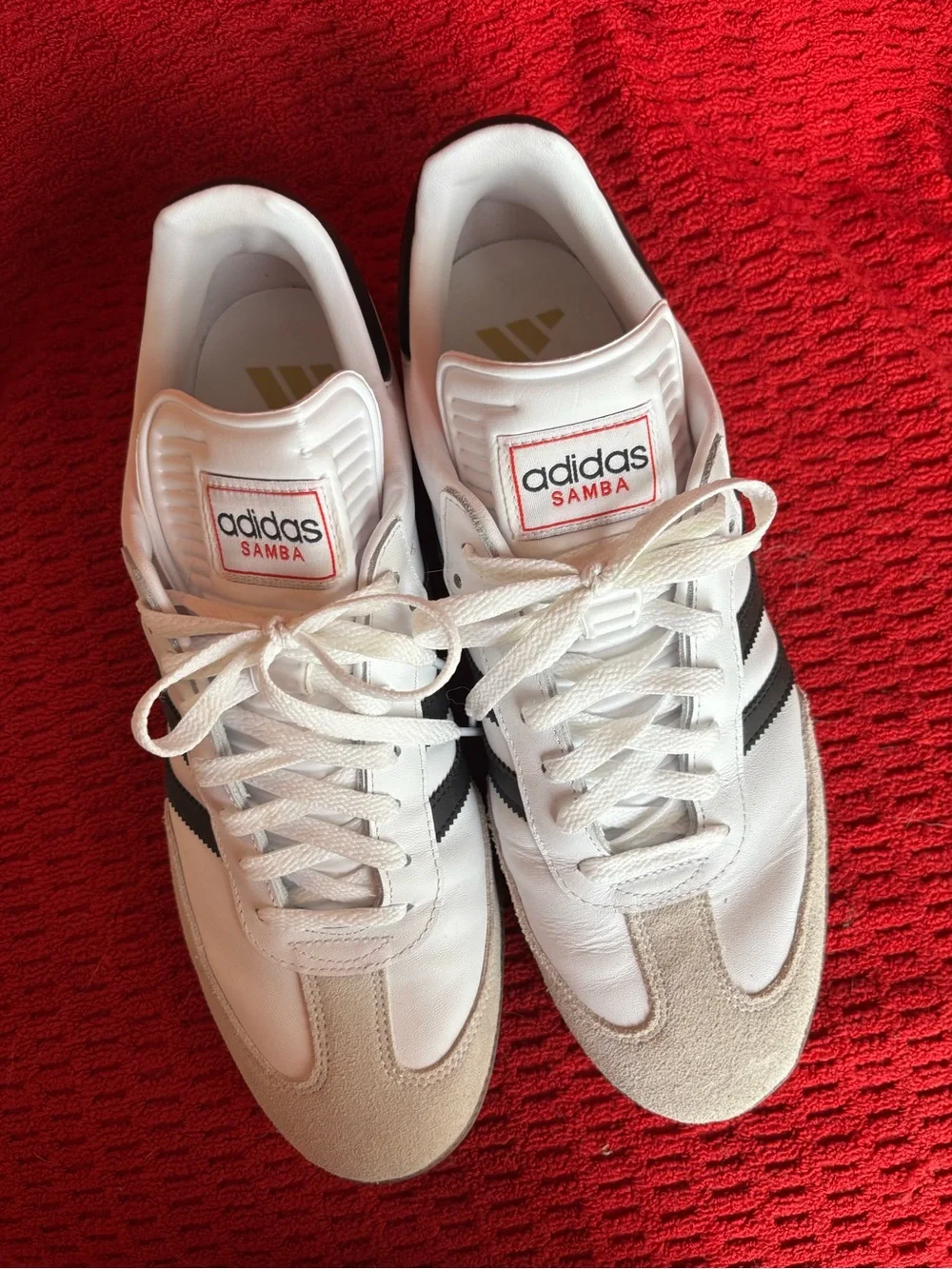adidas Samba White with Black Stripes Men's Sneakers